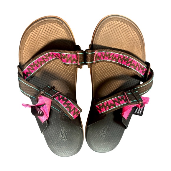 CHACOS Chaco Women’s Z/1 Vibram Strappy Pink Sandals sz 11 - Picture 1 of 4